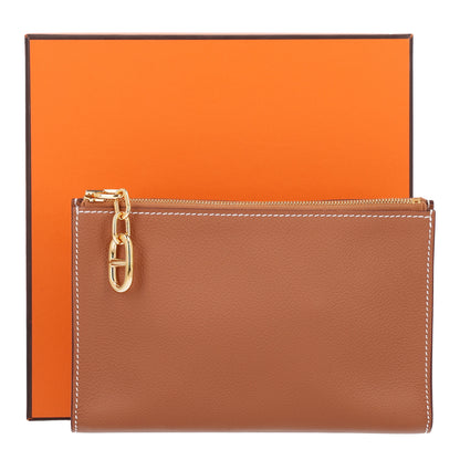 Hermes Evercolor Chaine d'Ancre Zipengo PM Toiletry Pouch Gold 11 of 11
