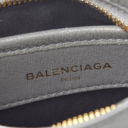 Balenciaga Chevre Gold Metallic Edge Hardware Nano City Gris Acier 8 of 10