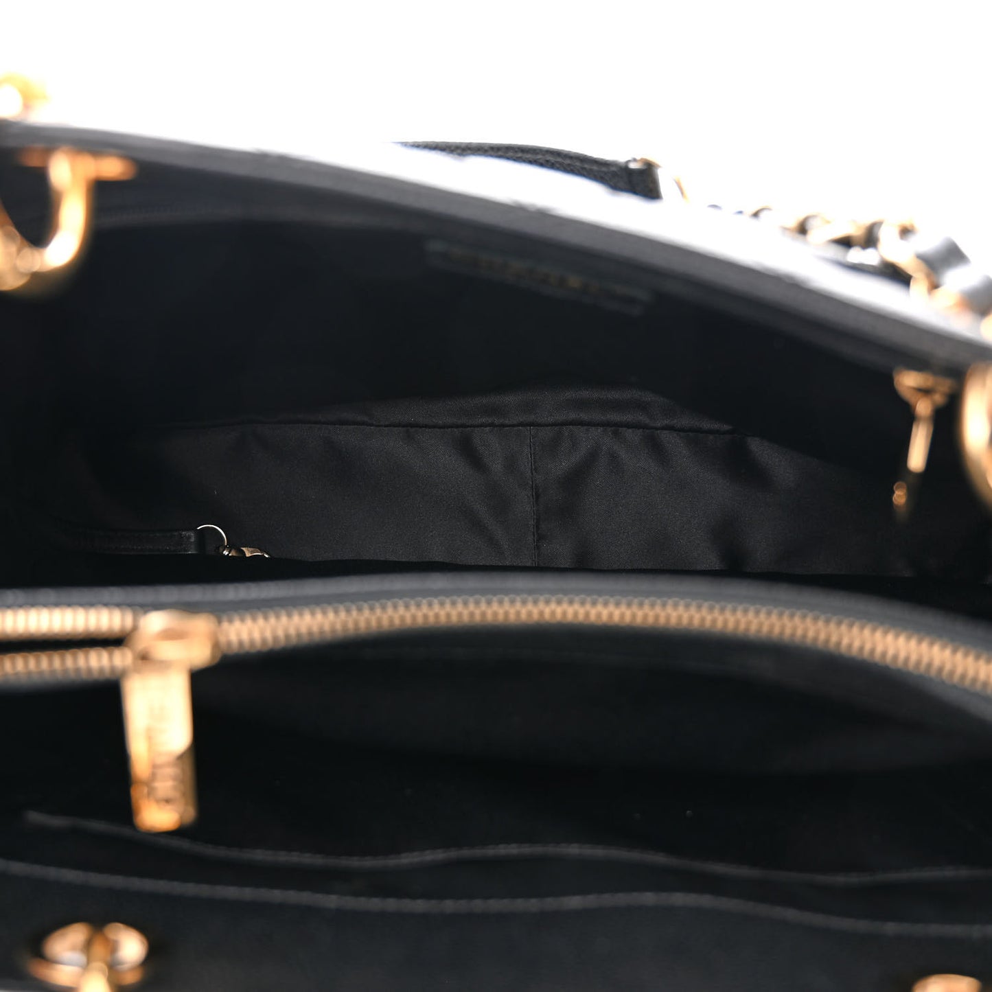 Caviar Quilted Grand Shopping Tote GST Black