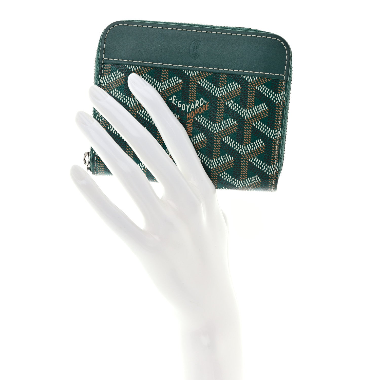 Goyard Goyardine Matignon PM Wallet Green 2 of 8