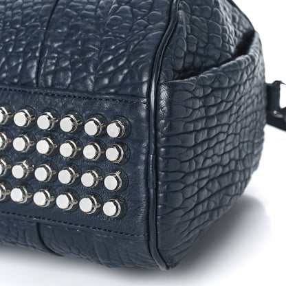 Alexander Wang Pebbled Lambskin Mini Rockie Navy Silver Hardware 8 of 8