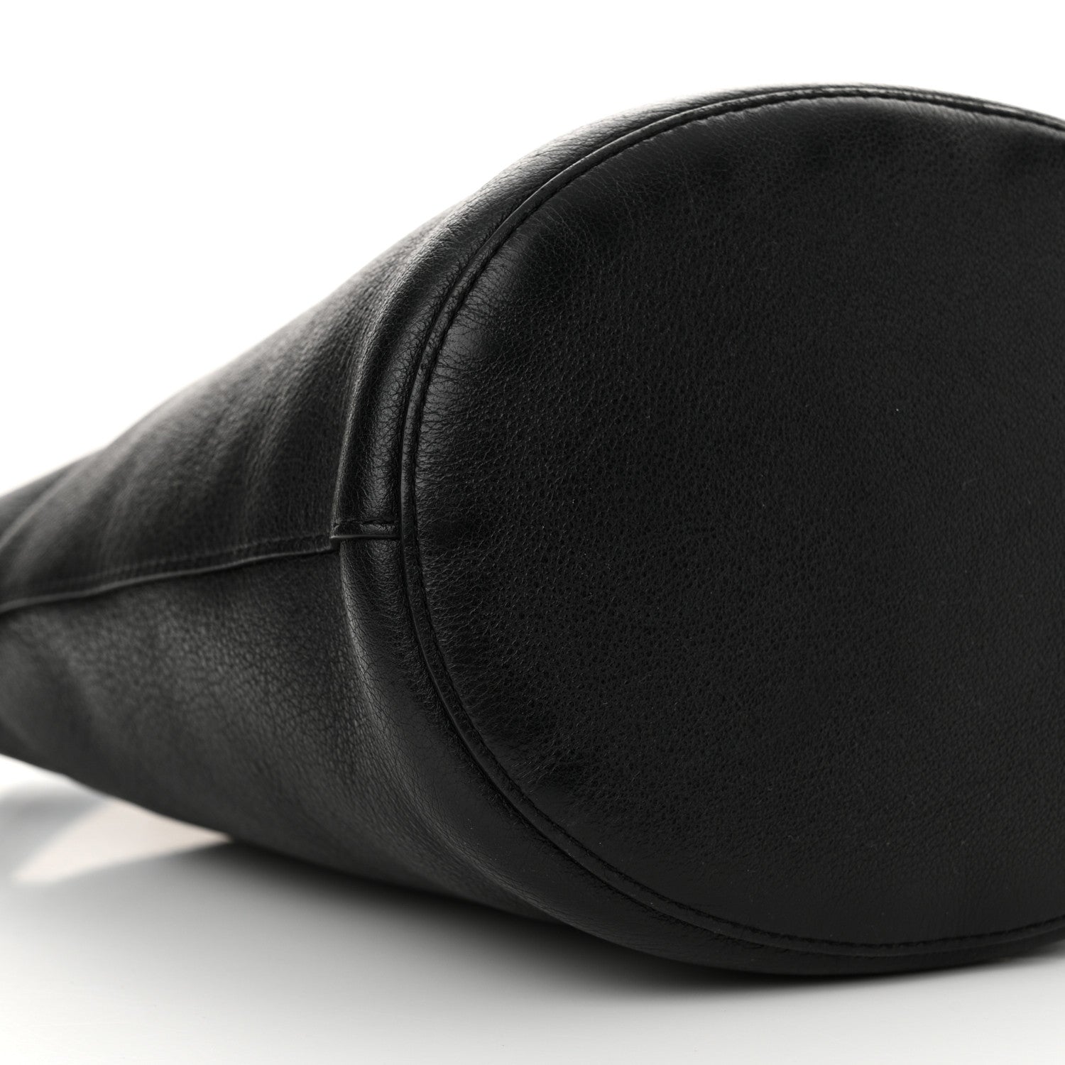 Mansur Gavriel Pebbled Calfskin Zip Bucket Bag Black 8 of 11