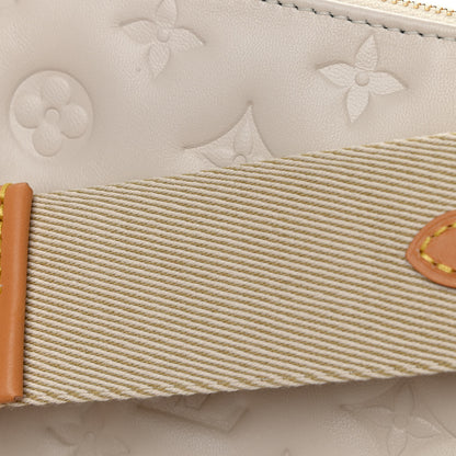 Louis Vuitton Lambskin Embossed Monogram Coussin PM Cream 11 of 12