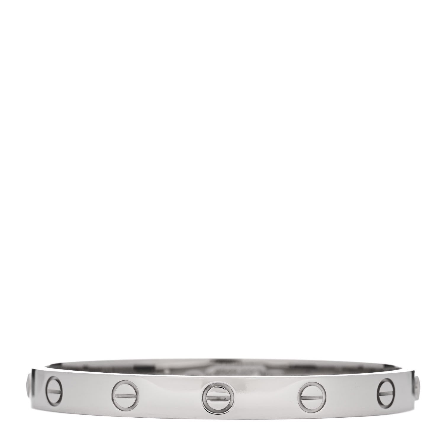 Cartier 18K White Gold LOVE Bracelet 16 2 of 5