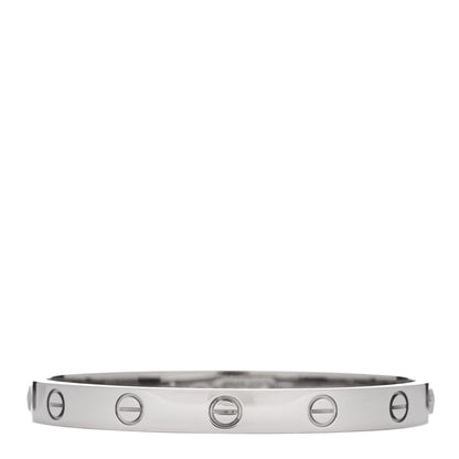 Cartier 18K White Gold LOVE Bracelet 16 2 of 5