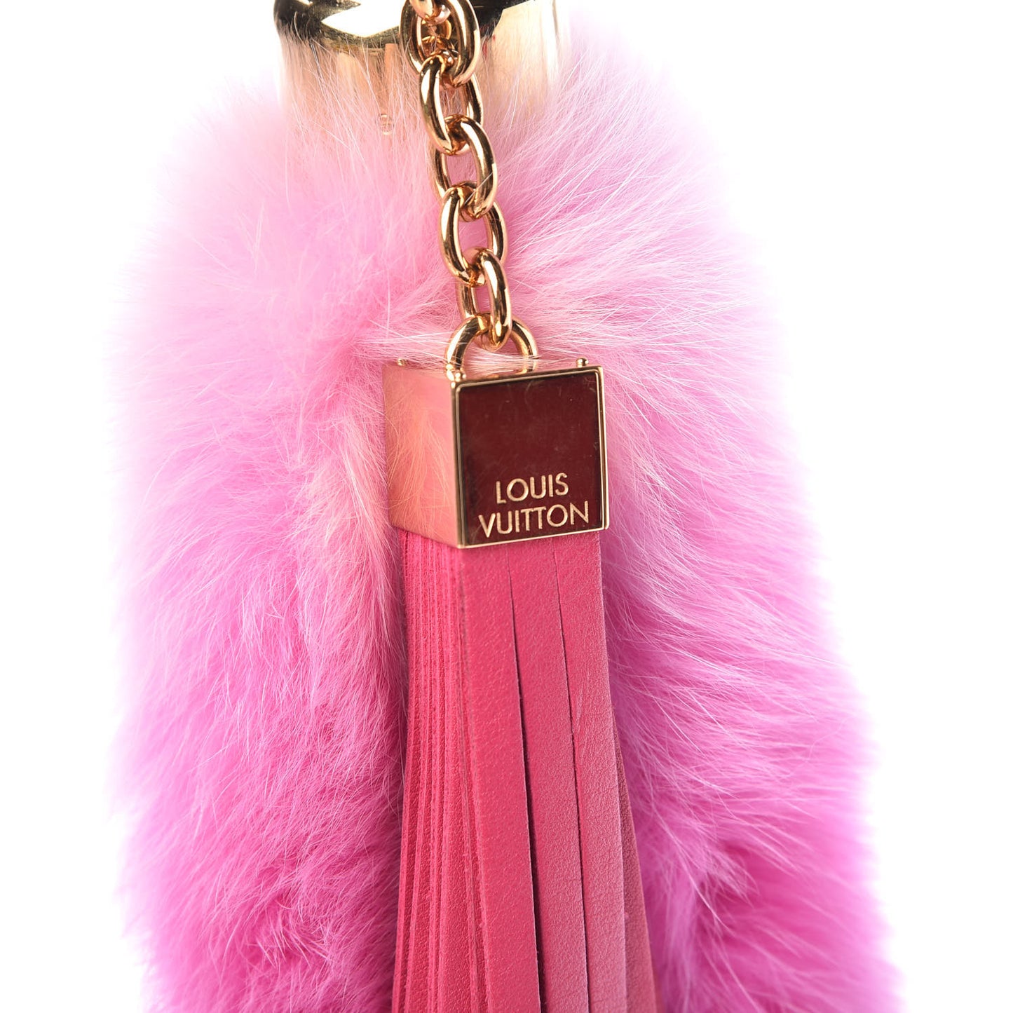 Fox Fur Foxy Bag Charm Rose