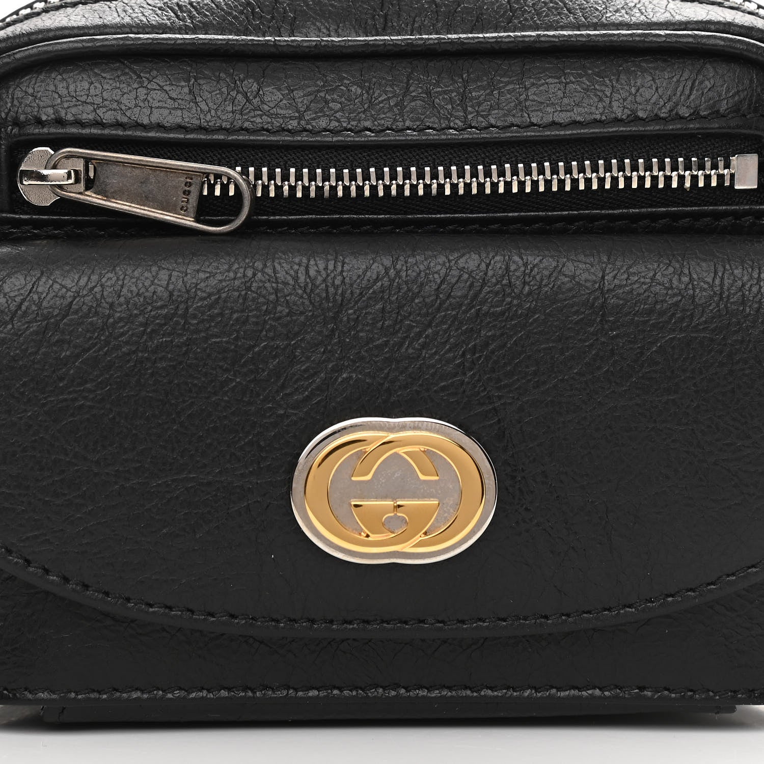 Gucci Fluffy Calfskin Mini Morpheus Belt Bag 90 36 Black 9 of 12