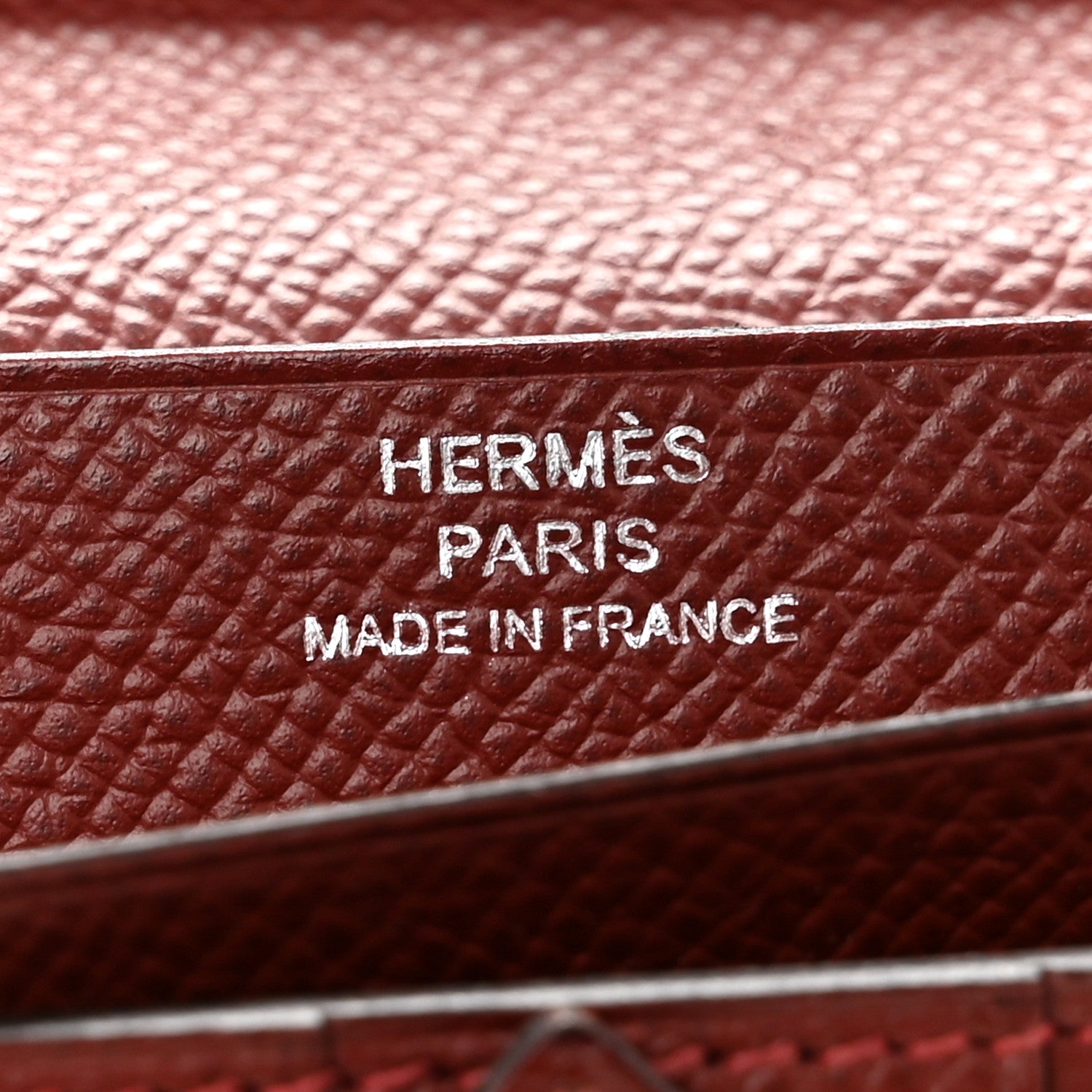 Hermes Epsom Bi-Color Bearn Gusset Wallet Rouge Casaque Rouge H 6 of 11