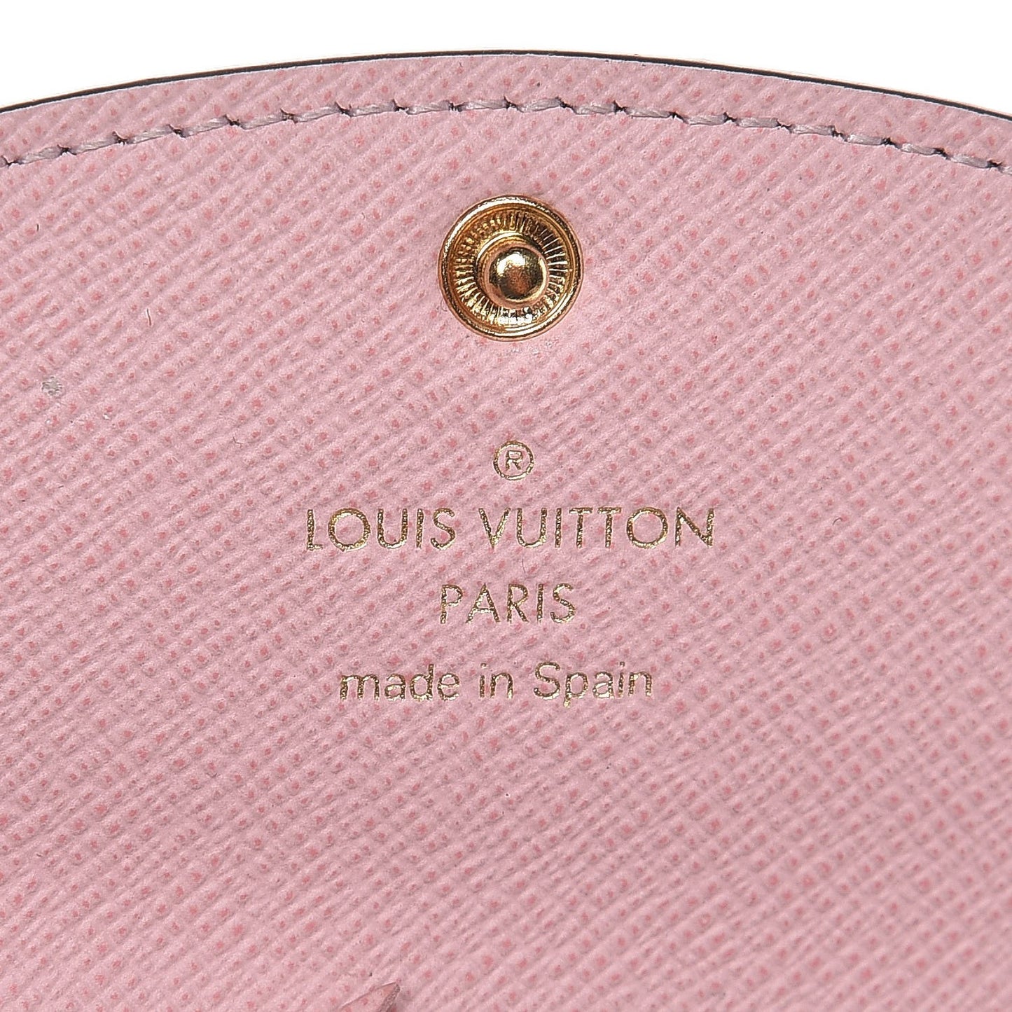 Damier Ebene Rosalie Coin Purse Rose Ballerine