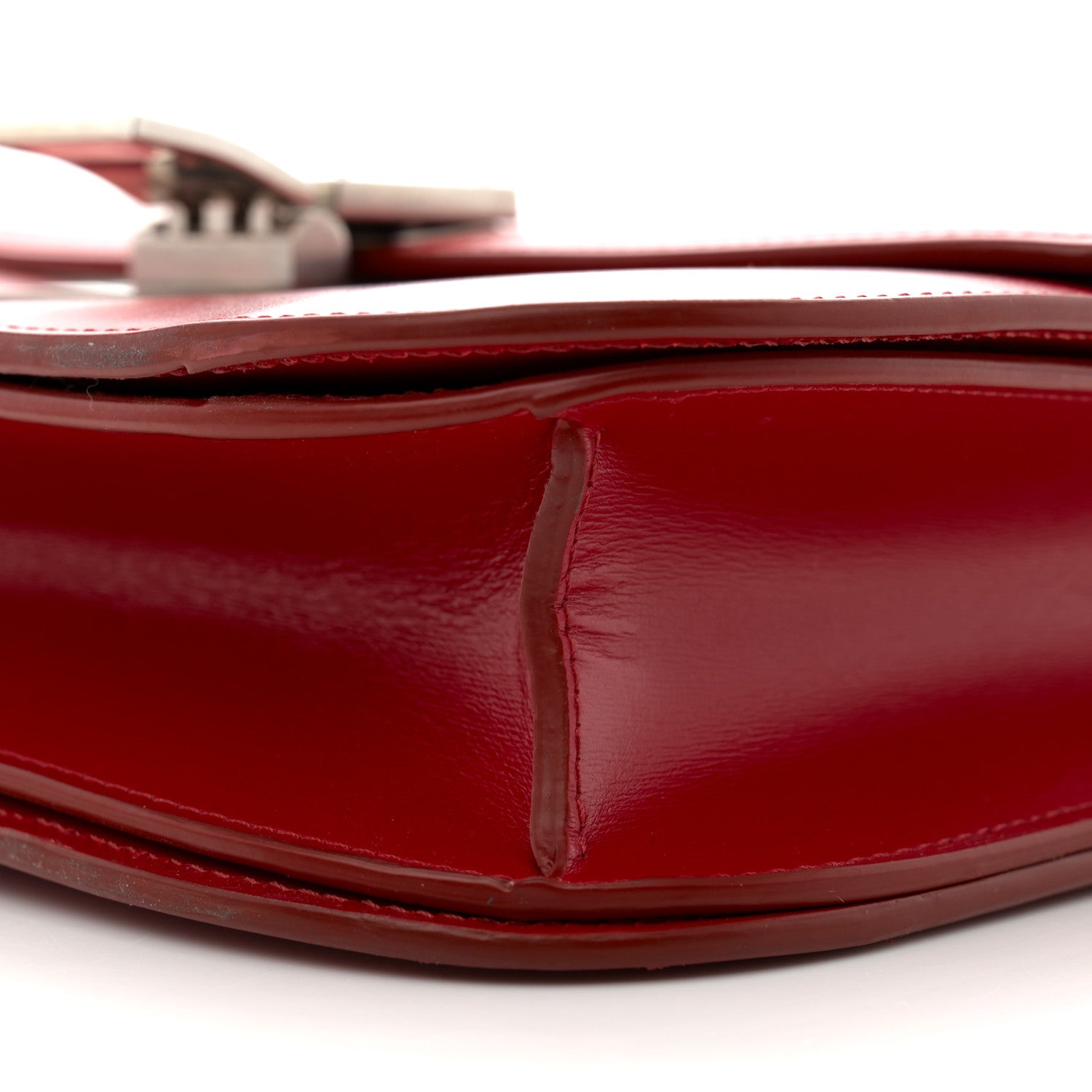 Celine Box Calfskin Medium Classic Box Flap Bag Red 10 of 14