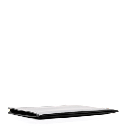 Saint Laurent Shiny Calfskin Tiny Monogram Zipped Tablet Holder Black 4 of 8