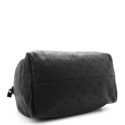 Louis Vuitton Calfskin Monogram Speedy P9 Bandouliere 40 Ultra Black 5 of 18