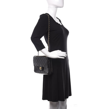 Chanel Lambskin Quilted Medium Double Flap Black 2 of 13