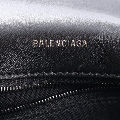 Balenciaga Crushed Calfskin Monochrome Medium Crush Chain Bag Black 6 of 10