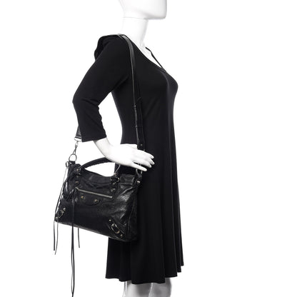 Balenciaga Agneau Classic Silver Hardware Town Black 2 of 16