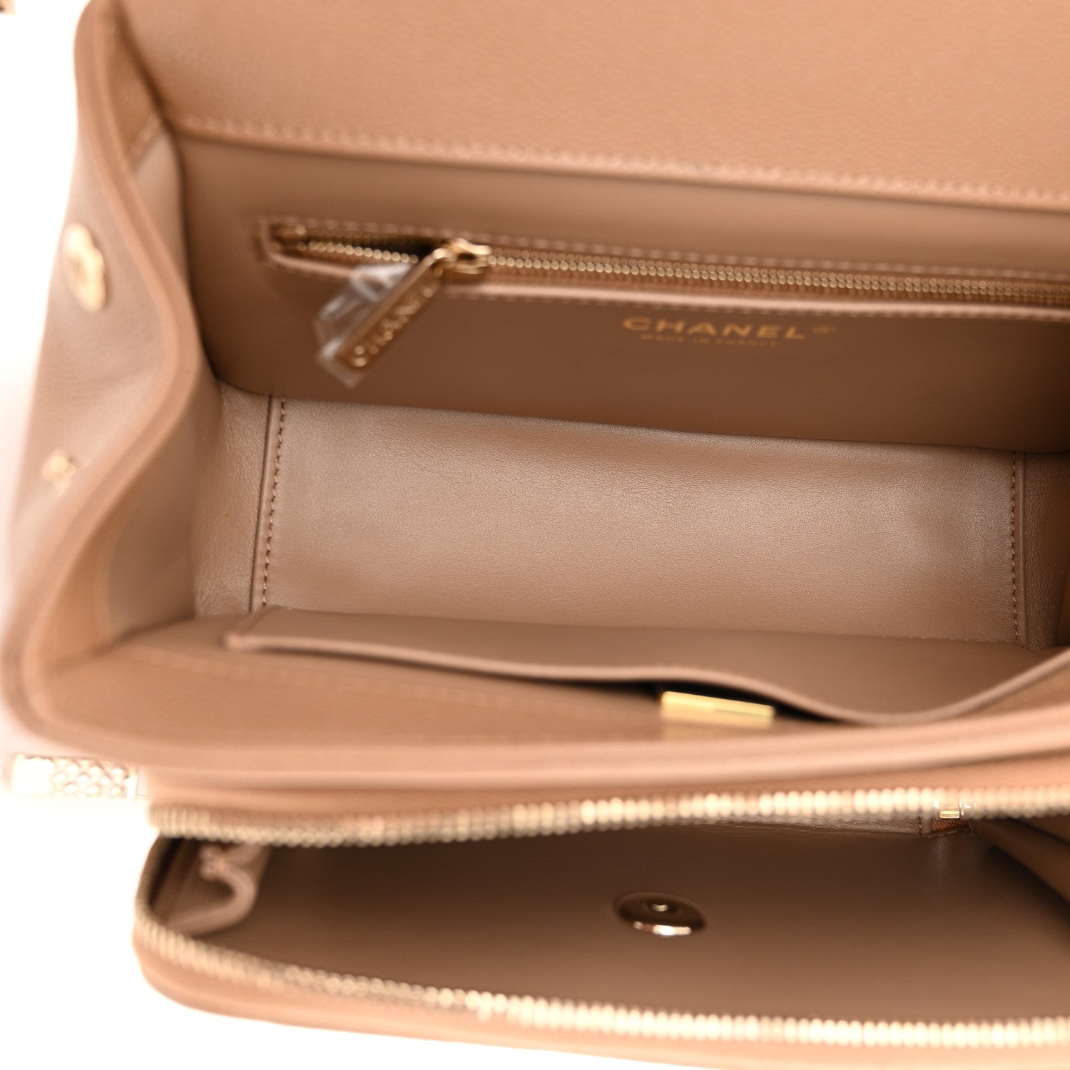 Chanel Caviar Quilted Medium Business Affinity Flap Beige 4 of 10