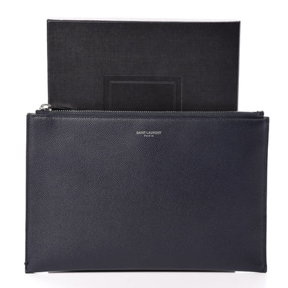 Saint Laurent Grain De Poudre Mini Tablet Holder Marine 12 of 12