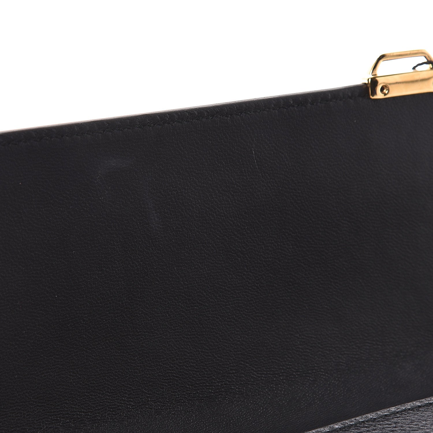 Alexander McQueen Calfskin Studded Skull Envelope Clutch Black 8 of 10