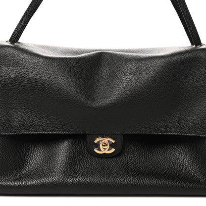 Chanel Grained Calfskin Souplissimo Maxi Flap Black 8 of 11