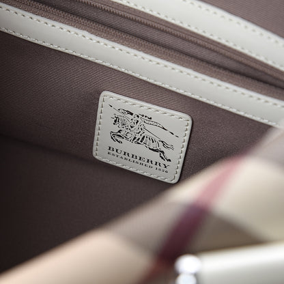 Burberry Nova Check Bowling Bag White 5 of 8