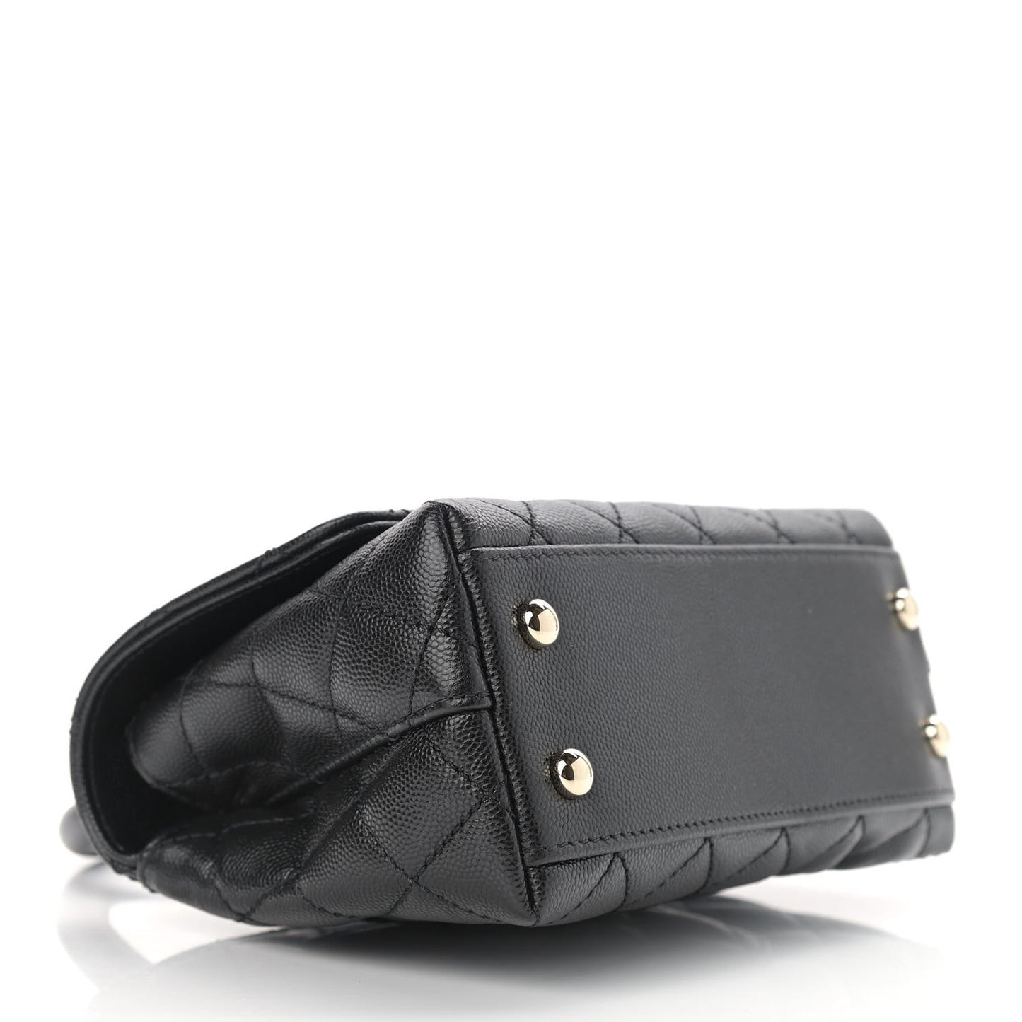 Caviar Quilted Extra Mini Coco Handle Flap Black