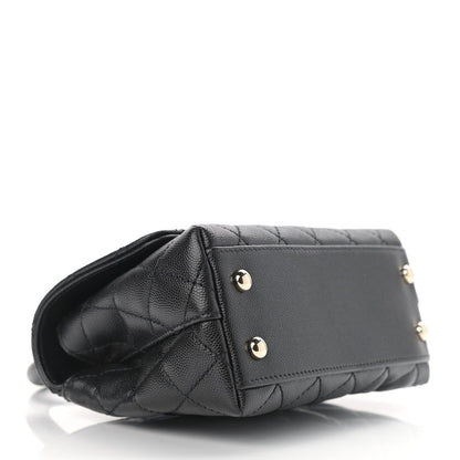 Chanel Caviar Quilted Extra Mini Coco Handle Flap Black 4 of 12
