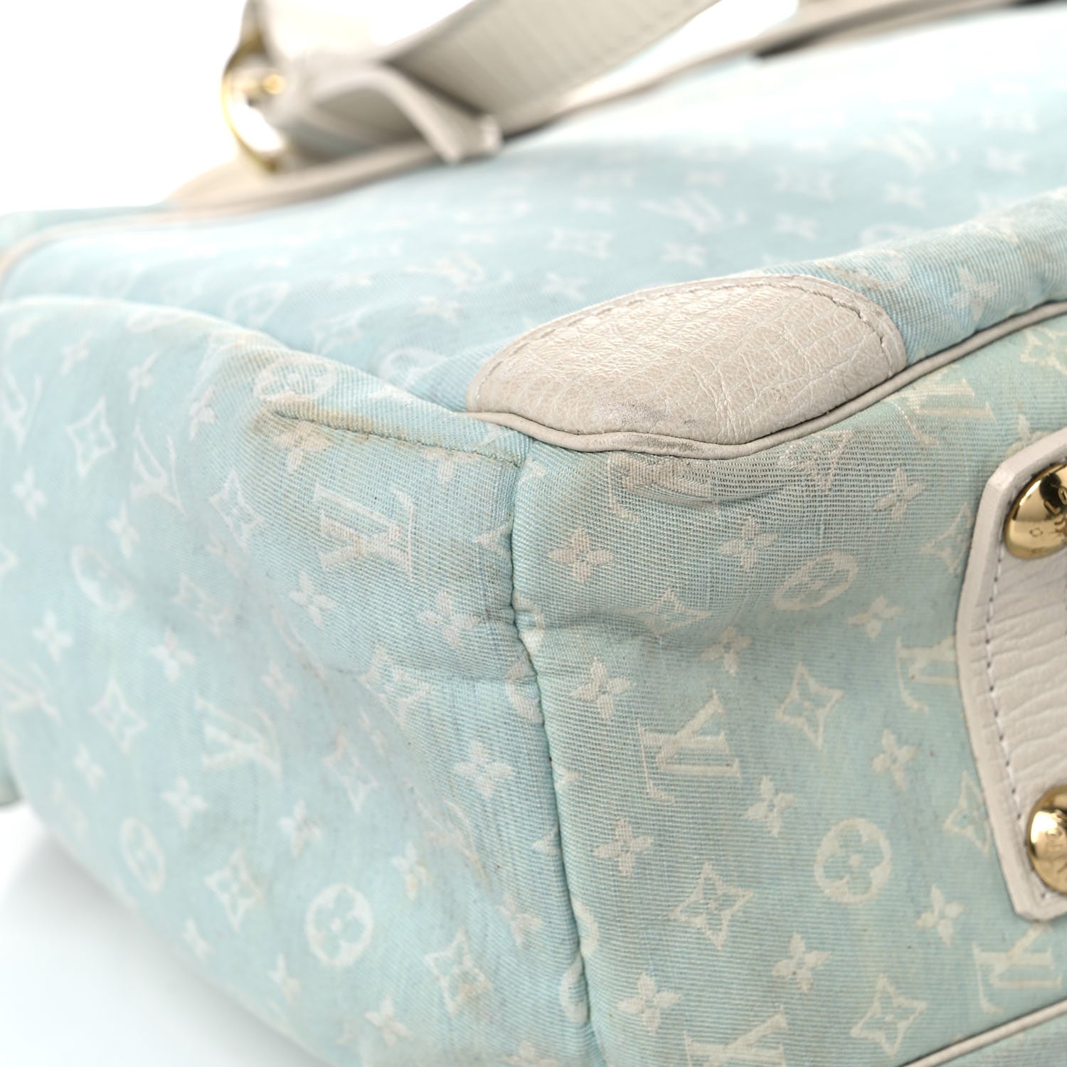 Louis Vuitton Mini Lin Sac a Langer Diaper Bag Blue 9 of 43