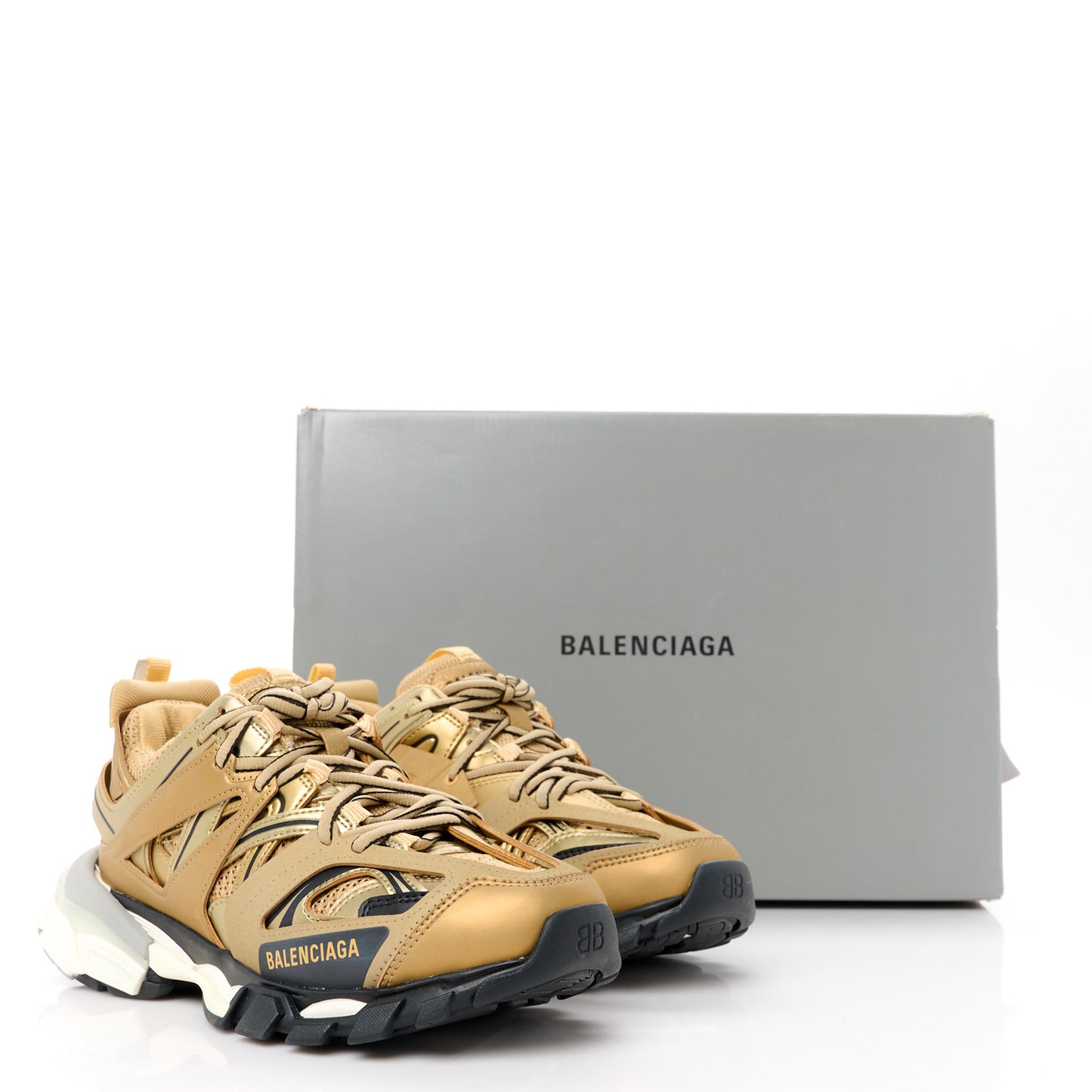 Metallic Mesh Washed Mens Track Sneakers 39 Gold
