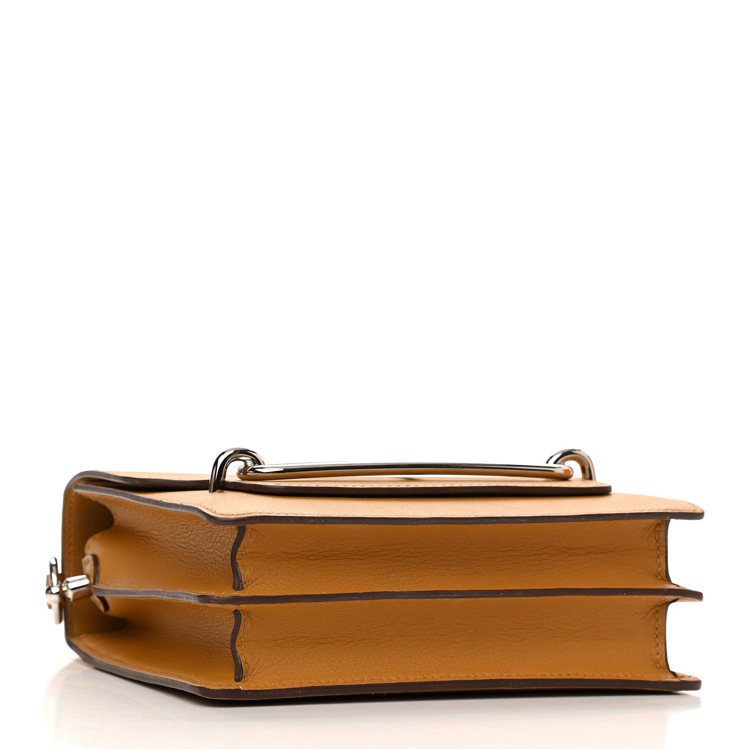 Hermes Evercolor Verso Mini Sac Roulis Caramel Bleu Brume 4 of 11