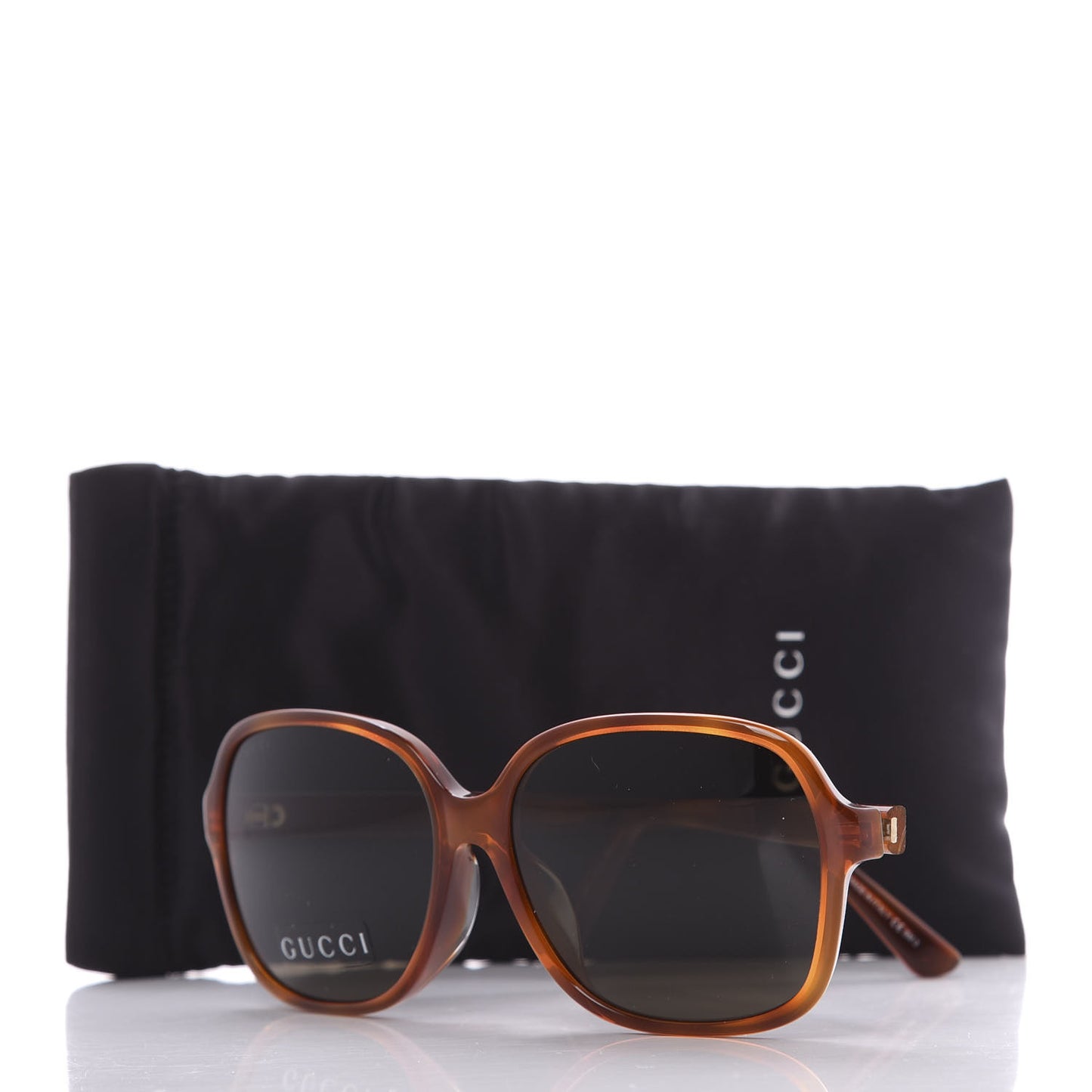 Acetate Square Frame Sunglasses GG 3834/F/S Brown
