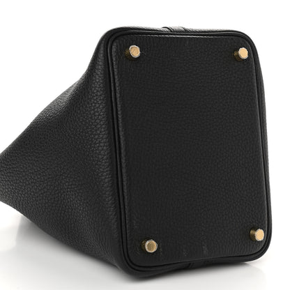 Hermes Taurillon Clemence Picotin Lock 18 PM Black 8 of 10