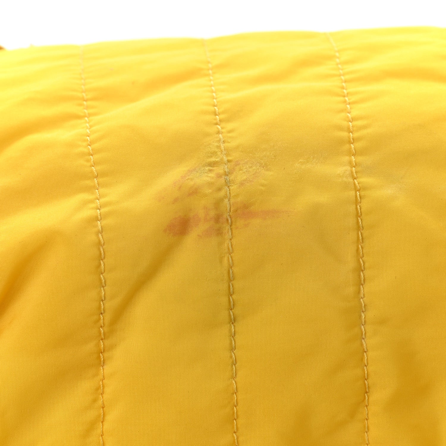 Chanel Nylon Vertical Quilted Jumbo Flap Yellow 16 of 16
