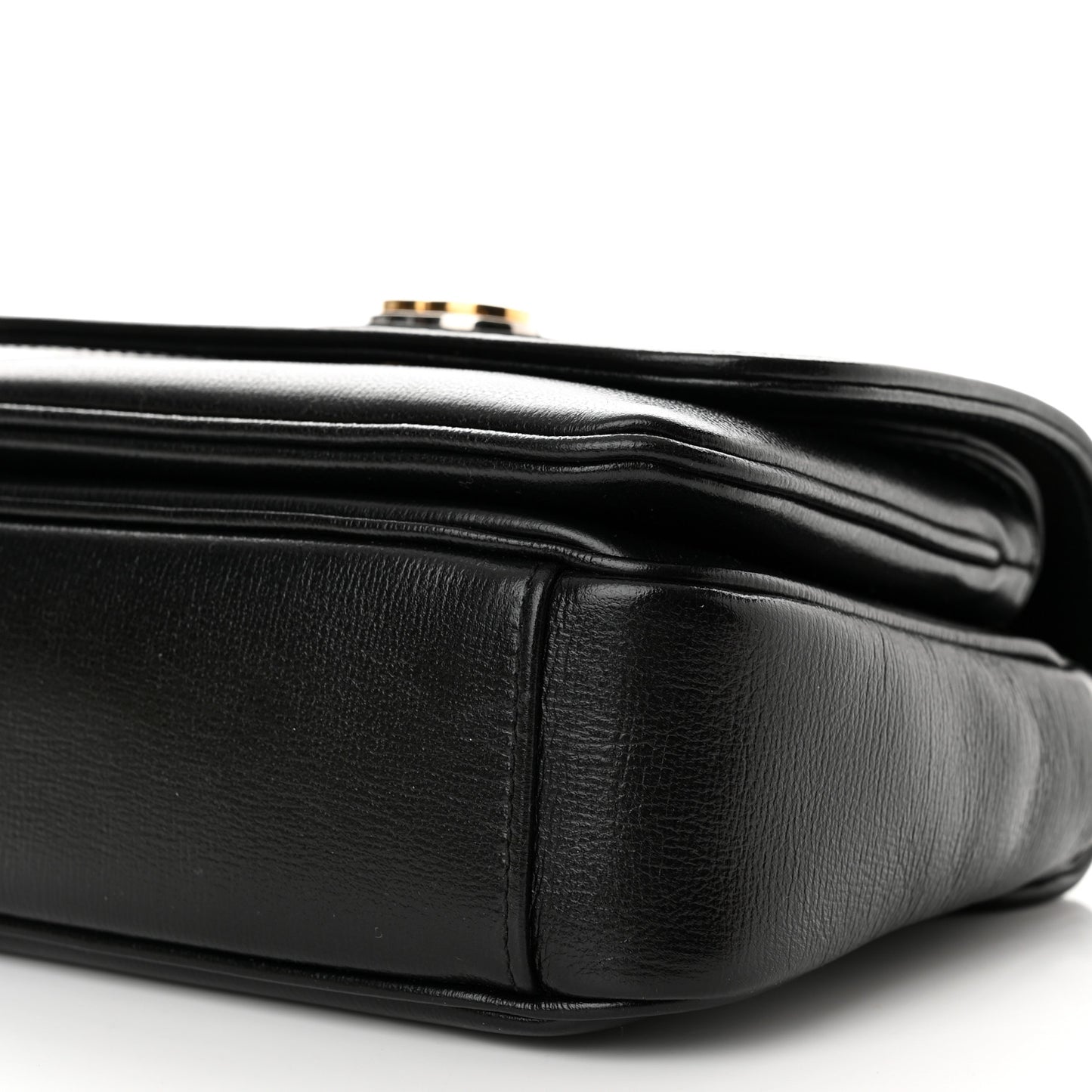 Azalea Calfskin Mini Marina Chain Shoulder Bag Black