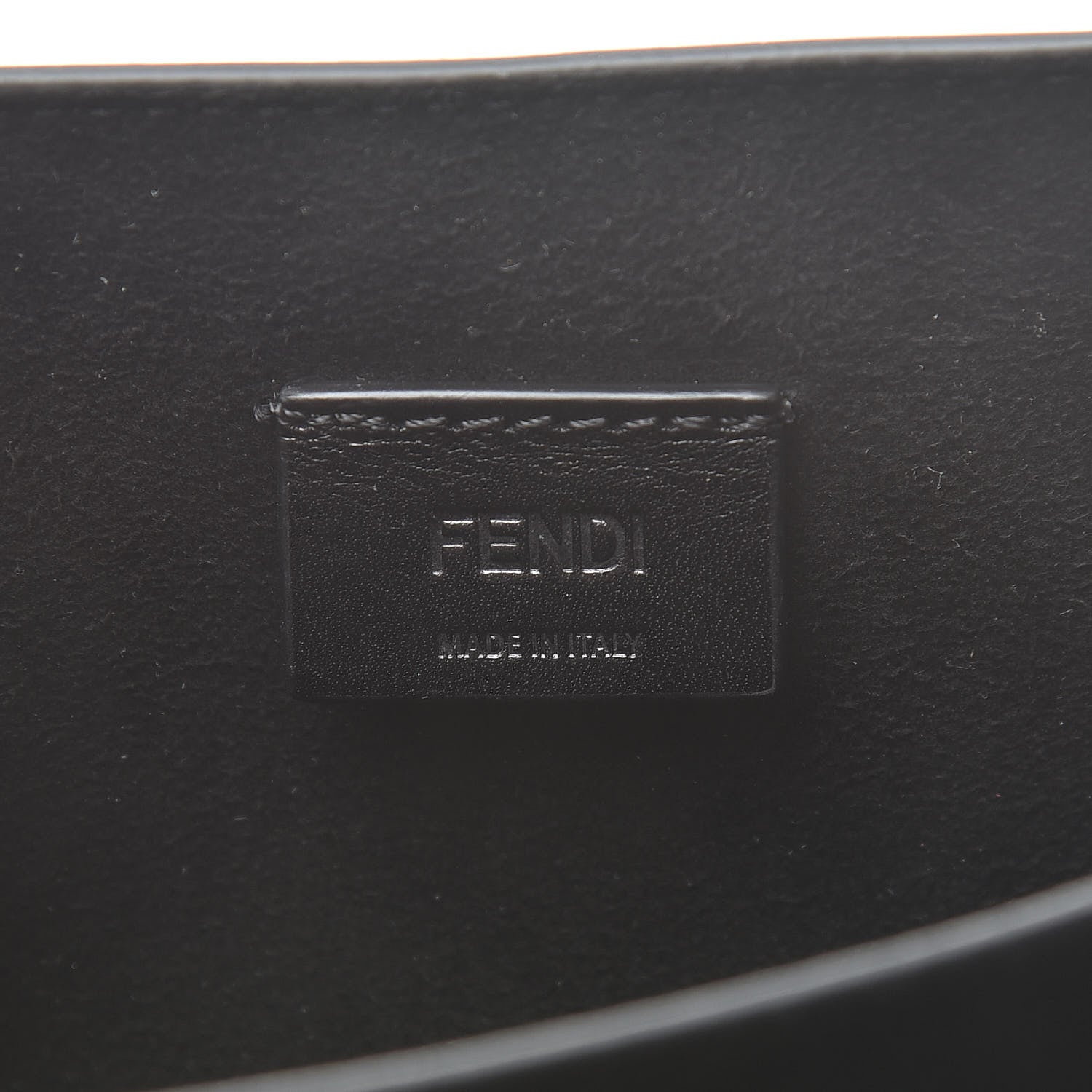 Fendi Vitello Vernice Mou Karligraphy Crossbody Bag Black 6 of 13