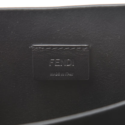 Fendi Vitello Vernice Mou Karligraphy Crossbody Bag Black 6 of 13