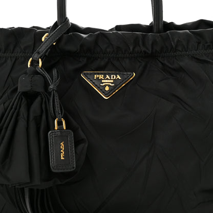 Prada Tessuto Nylon Tassel Tote Black 8 of 11