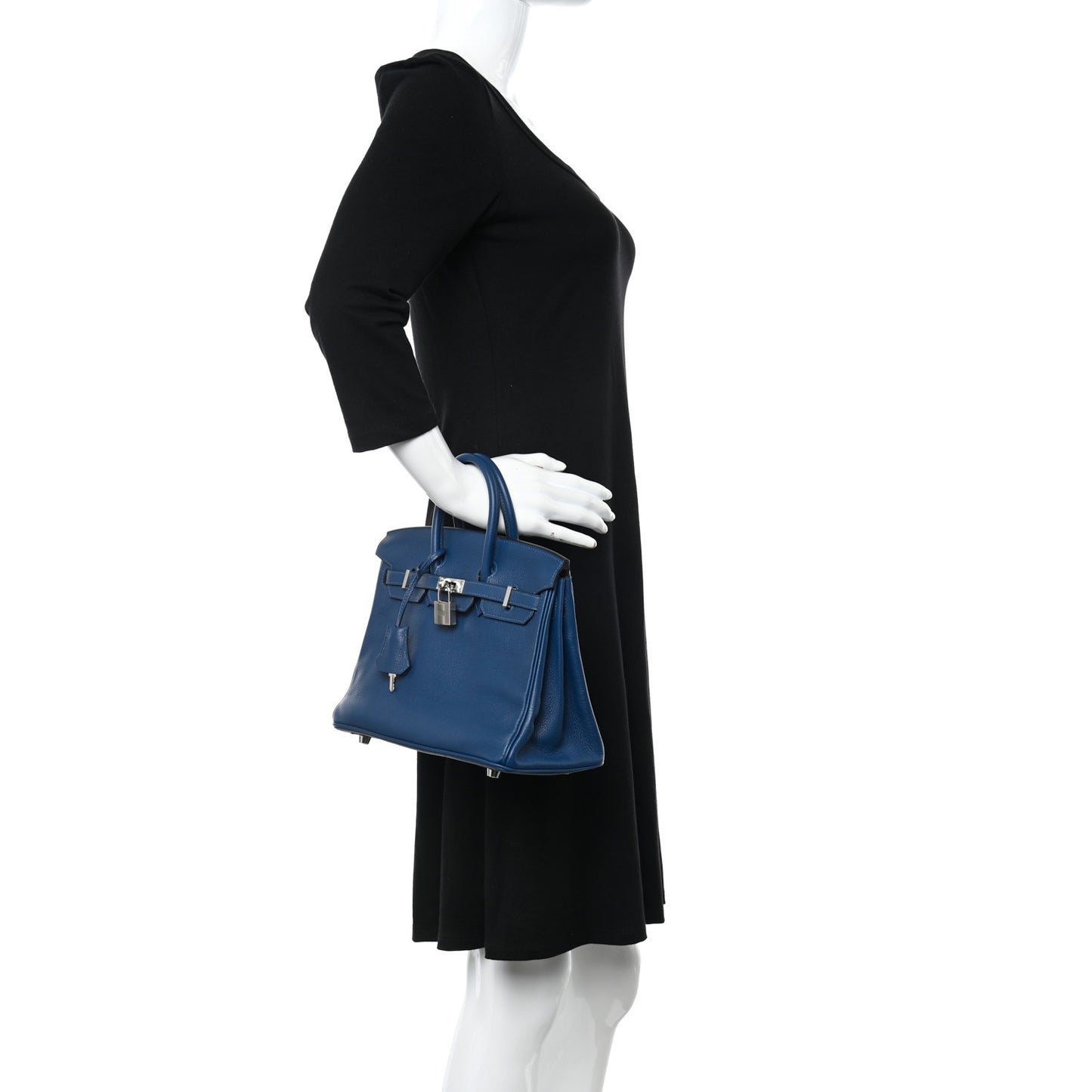 Taurillon Novillo Birkin 25 Deep Bleu