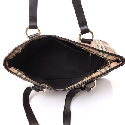 Burberry Haymarket Check Medium Regent Tote Chocolate 7 of 12