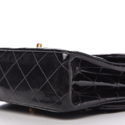 Chanel Patent Quilted Small Double Sided Flap Black 7 of 12