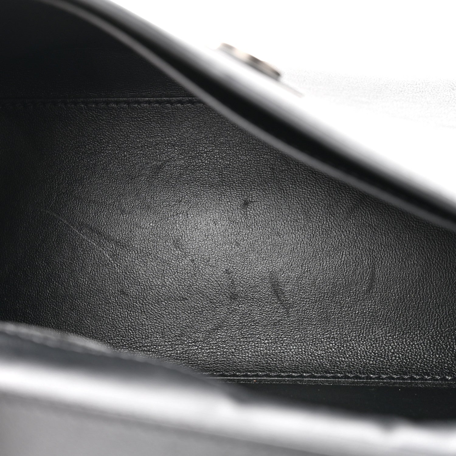 Balenciaga Semi Shiny Smooth Calfskin Monochrome Small Downtown Shoulder Bag Black 14 of 15