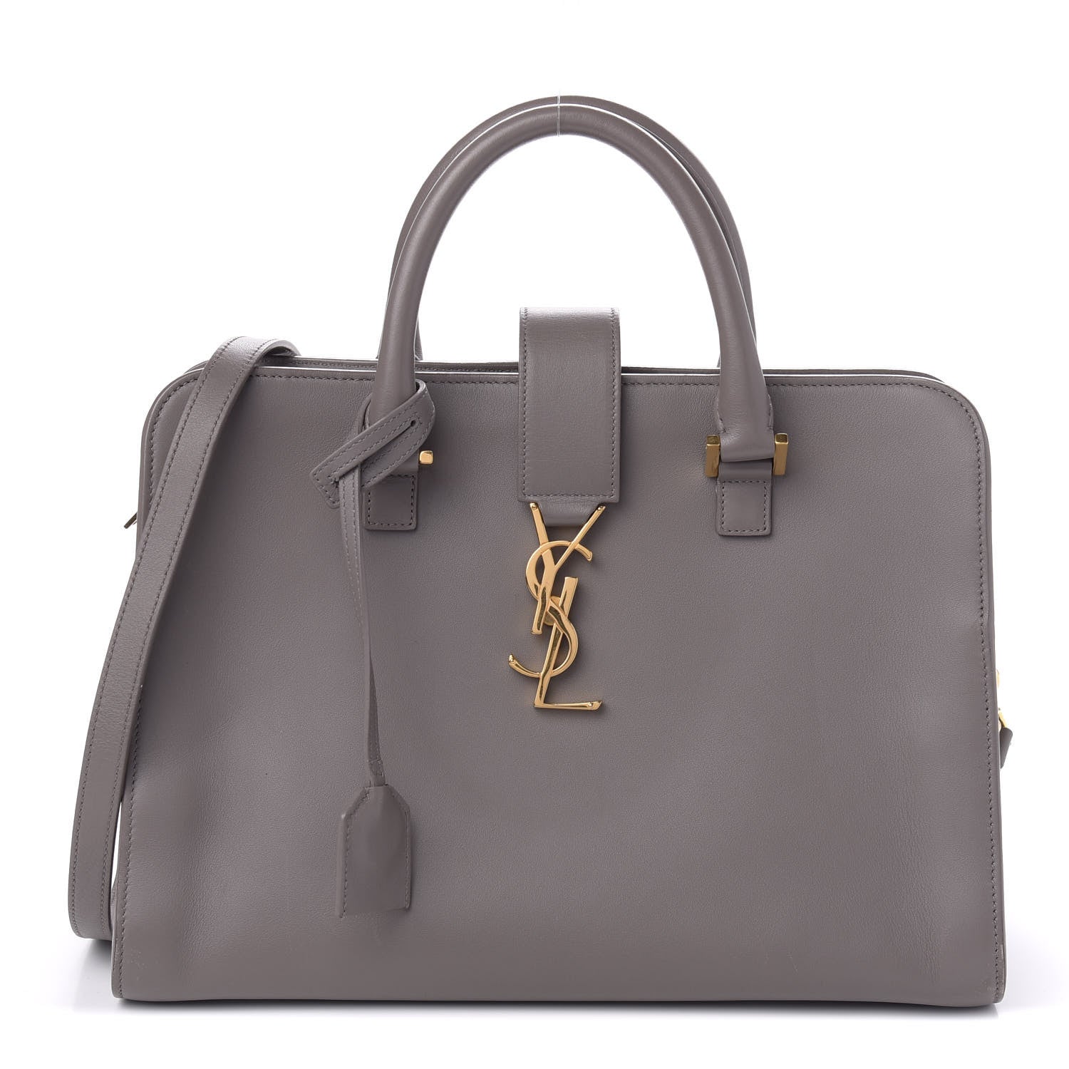 Saint Laurent Calfskin Small Monogram Cabas Earth 1 of 11