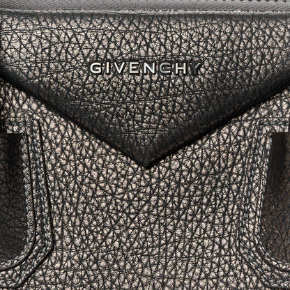 Givenchy Metallic Sugar Goatskin Medium Antigona Gunmetal 8 of 10