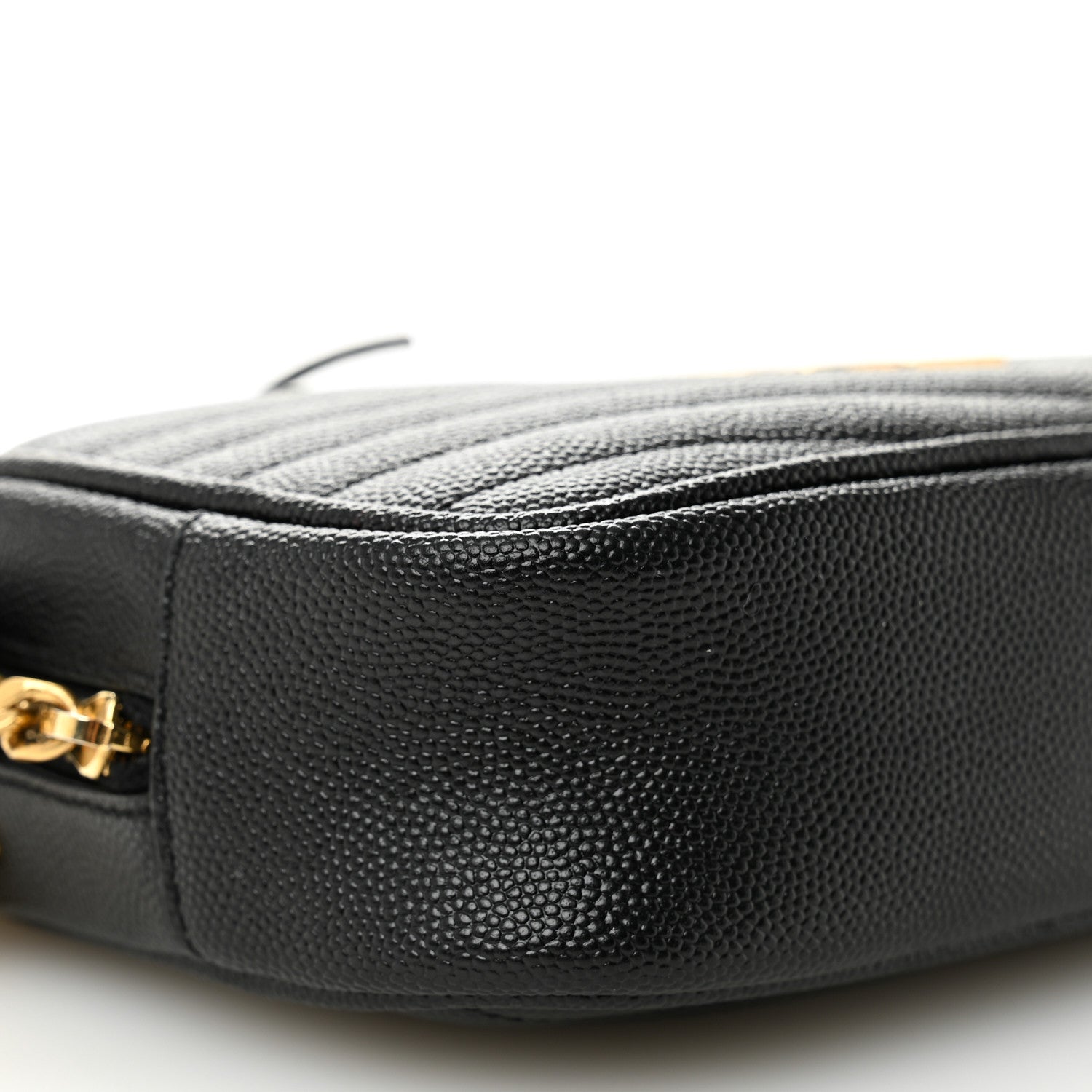 Saint Laurent Grain De Poudre Matelasse Monogram Mini Lou Camera Bag Black 9 of 10
