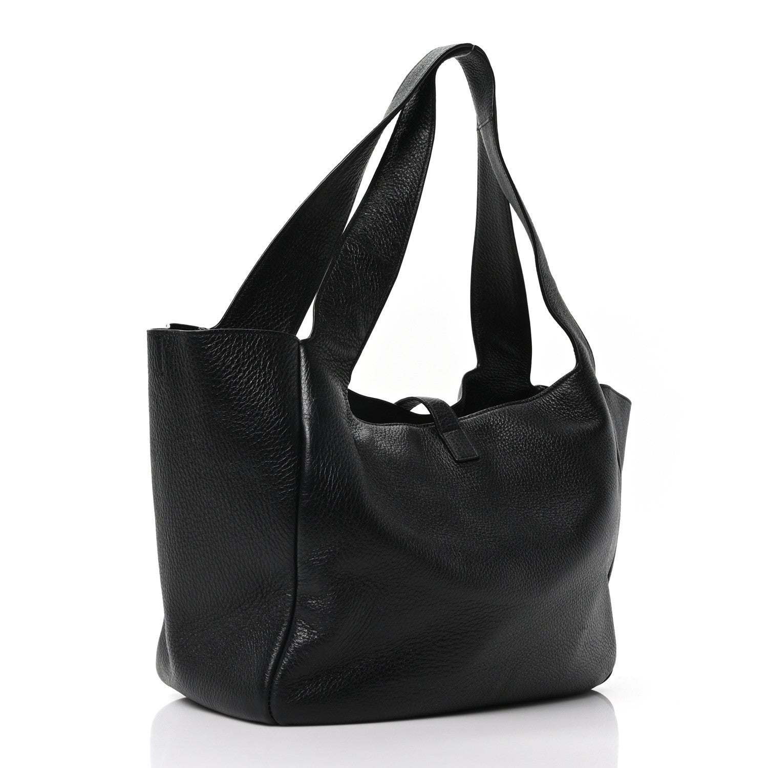 Saint Laurent Grained Deerskin Bea Tote Black 3 of 11