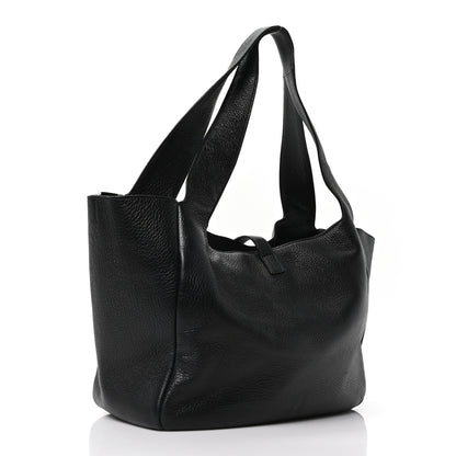 Saint Laurent Grained Deerskin Bea Tote Black 3 of 11