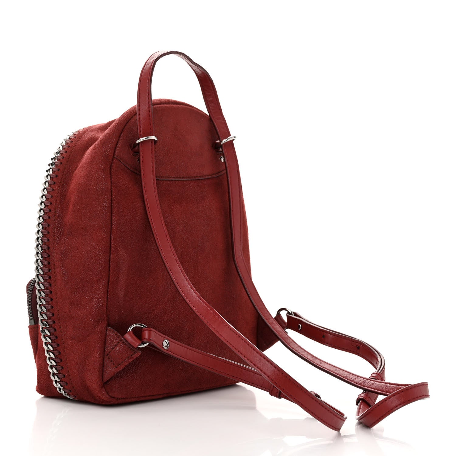 Stella McCartney Shaggy Deer Mini Falabella Backpack Ruby 3 of 13