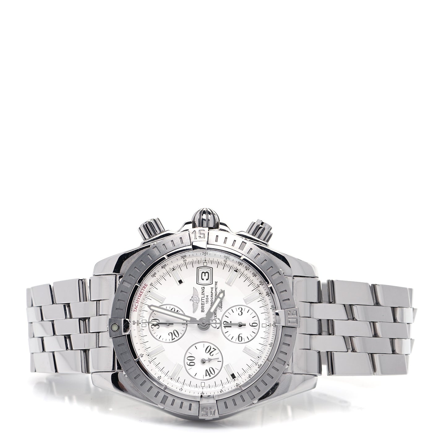 Stainless Steel Mother of Pearl 44mm Chronomat Automatic Watch A13356