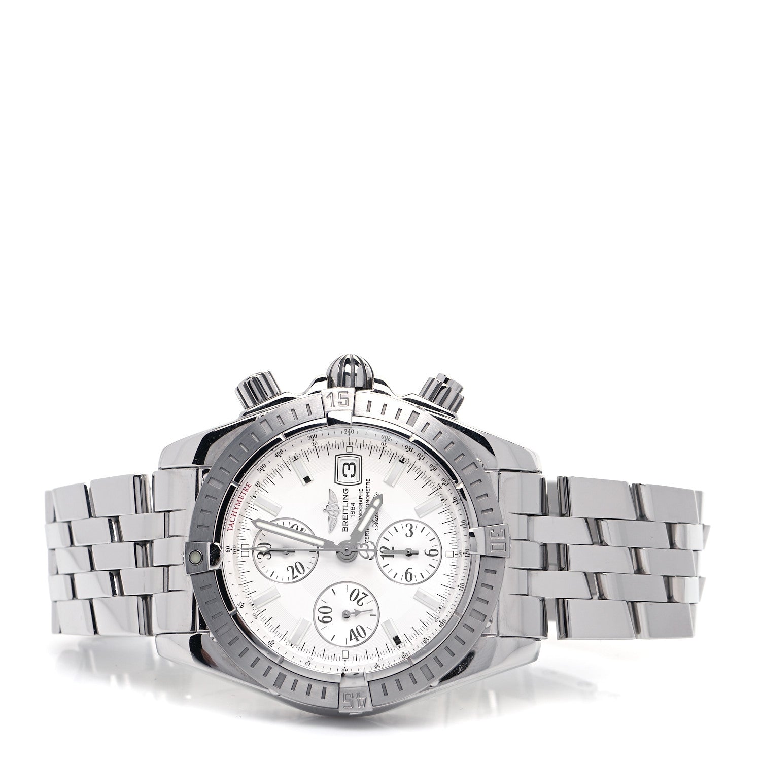 Breitling Stainless Steel Mother of Pearl 44mm Chronomat Automatic Watch A13356 2 of 5
