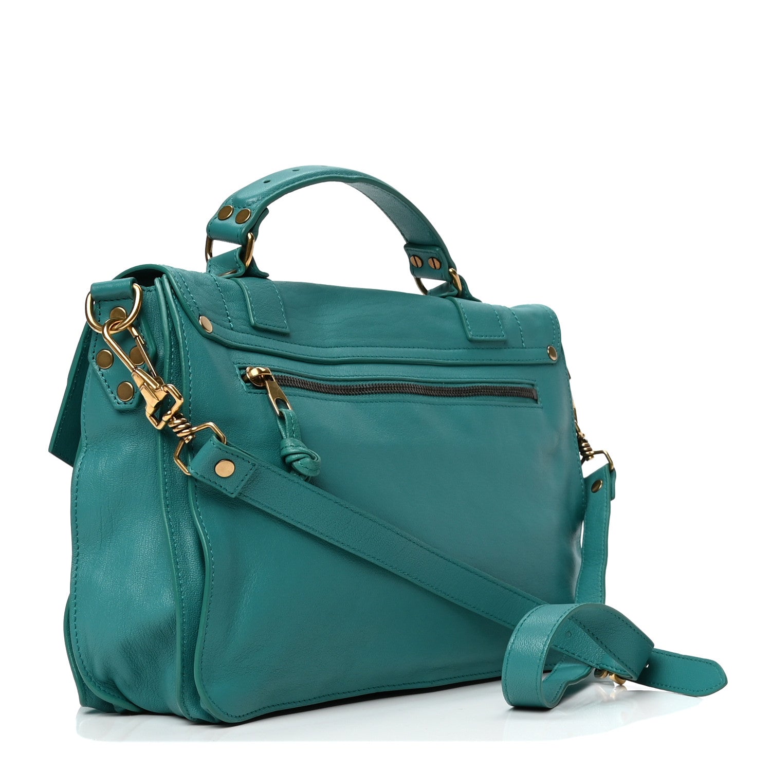 Proenza Schouler Lambskin Medium PS1 Satchel Emerald 2 of 5