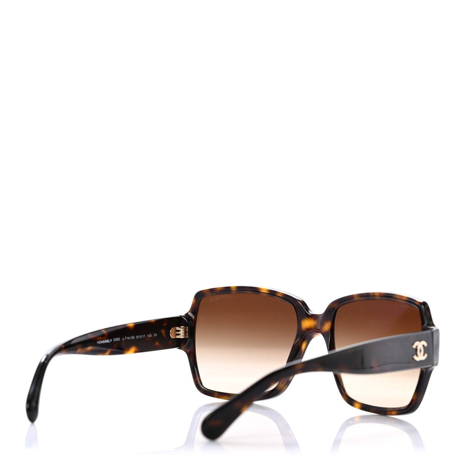 Chanel Acetate Square CC Sunglasses 5385 Tortoise 4 of 7